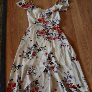 By & By Floral hi low wrap summer dress, NWT Sz. 1